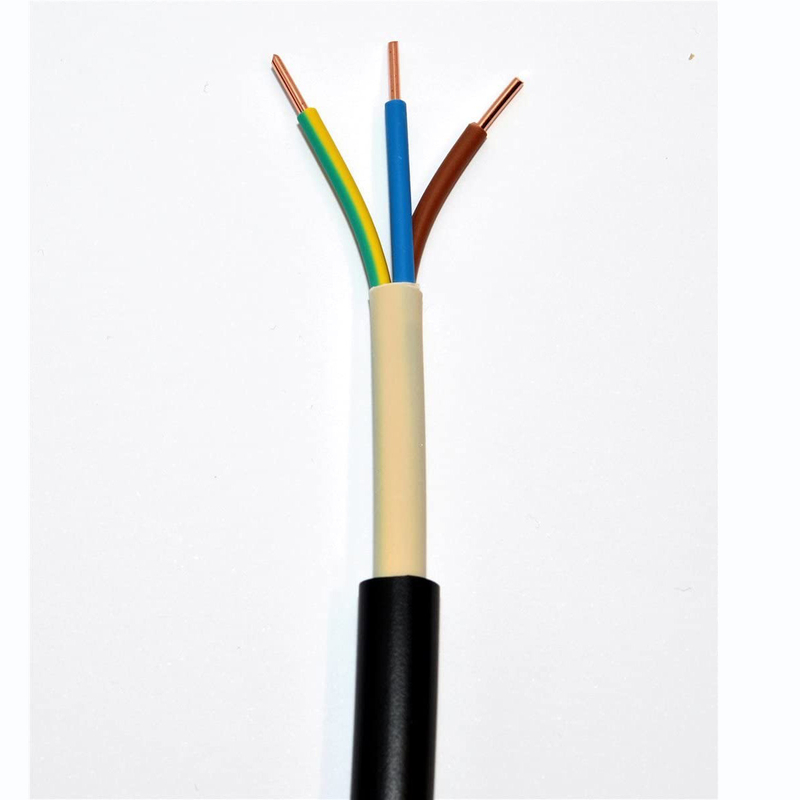 NYY-J NYY-O 3G1.5 Mm2 PVC Insulated PVC Sheathed 0.6/1kV Power Cable Under Standard IEC 60502-1