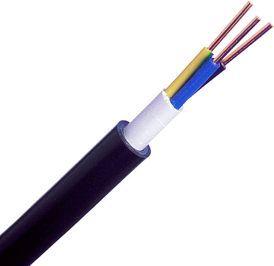 NYY-J NYY-O 3G2.5 mm2 PVC Insulated PVC Sheathed 0.6/1kV Power Cable Under Standard IEC 60502-1