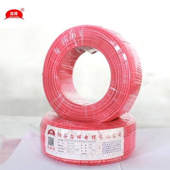 1.5mm 4mm 6mm PVC Insulated 300/500V Single Core Copper Electrical Power BV Cable Wire Internal Wiring of Equipment