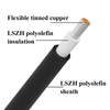 Black&red Single Core 1X16mm2 Flexible Tinned Copper Conductor LSZH Material Solar Cable CE RoHS Certified PV Cable 