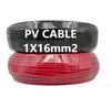 Black&red Color Solar Cable 1X16mm2 Flexible Tinned Copper Conductor LSZH Material For Solar Power System Electric PV Cable