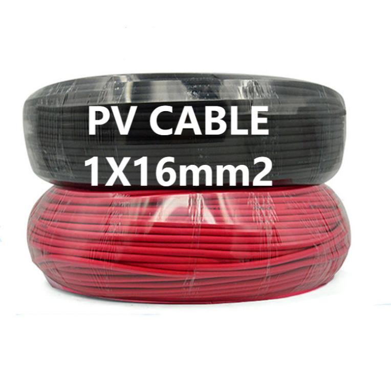 CE RoHS Certified PV Cable 1X16mm2 Black&red Solar Cable For Solar Power System