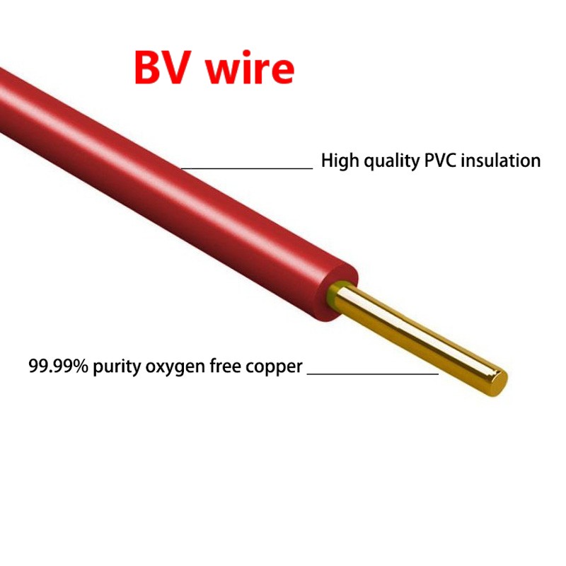 BV Solid Copper Single Core PVC Insulated Sheathless Electrical Wire