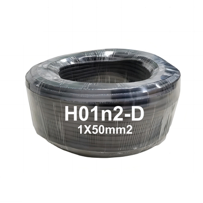 100/100V H01n2-D CE ROHS Certified 1X50mm2 IEC Standard Flexible Copper Conductor Welding Cable 